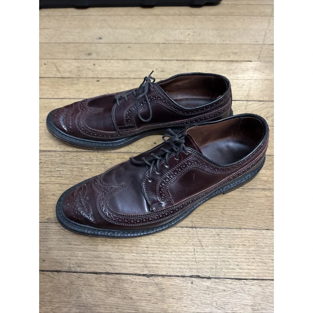Men's ALLEN EDMONDS 9097 MacNeil Longwing Blucher Dress Shoes Sz 10.5b